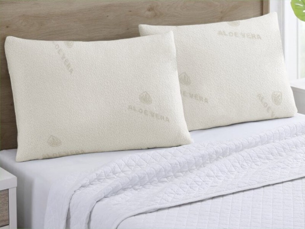 Σετ Μαξιλαροθήκες Aloe Vera Γαρύφαλλο 2 Τεμαχίων | Λευκά Είδη - Γαρύφαλλο